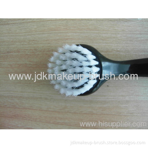 Nylon Hair Plastic Face Cleaning Brush With Black Handle 